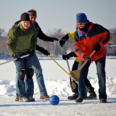 CC BY 2.0 Sawdust Media "Broomball"